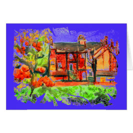 ウェールズ州Powysのニュータウンで暖かい秋の日