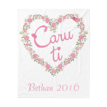 ウェールズ愛、Caruのチタニウム、フリースブランケット、50" x60 "