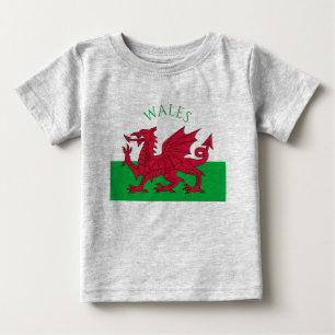 ウェールズ旗 ベビーTシャツ