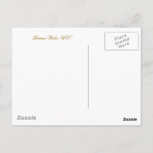 ウェールズ村 ポストカード (裏面)