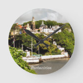 ウェールズ村 ラウンド壁時計 (正面)