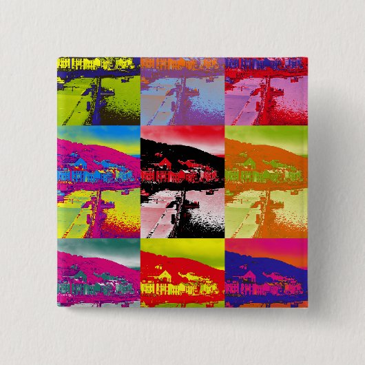 ウェールズ村 缶バッジ (正面)