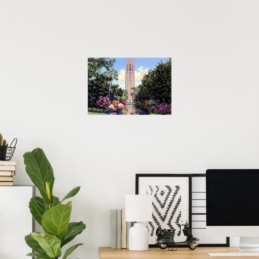 ウェールズ湖フロリダボックシンギングタワー ポスター (ホームオフィス)