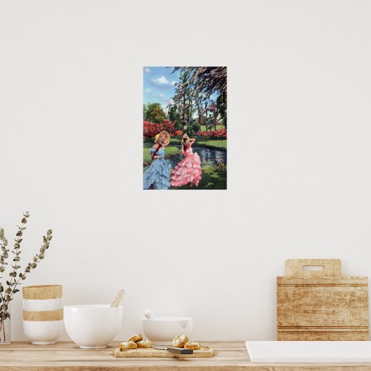 ウェールズ湖フロリダ州フロリダ南部の鐘 ポスター (キッチン)