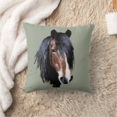 ウェールズ湾のロバ クッション (ブランケット)