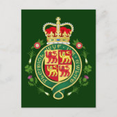 ウェールズ王室ののバッジ ポストカード (正面)