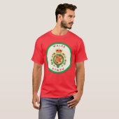 ウェールズ王室のバッジ円形状 Tシャツ (正面フル)