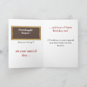 ウェールズ誕生日カード カード (内部)