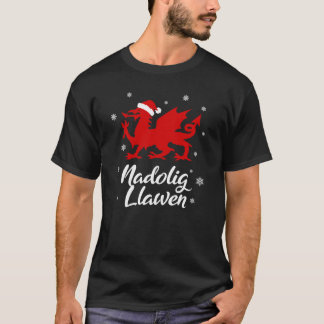 ウェールズ語でメリークリスマス ウェールズ Cymru Tシャツ
