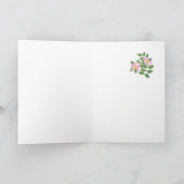 ウェールズ語犬バラ祖父母デイカード カード (内部)