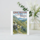 ウェールズ鉄道ヴィンテージ旅行はがき ポストカード (スタンド正面)