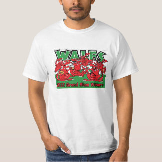 ウェールズ2012のグランドスラムの勝者のウェールズのドラゴンTのshir Tシャツ