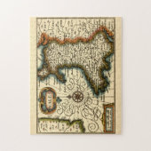 ウェールズ – イギリスの古古古古美術家の地図 ジグソーパズル (縦)