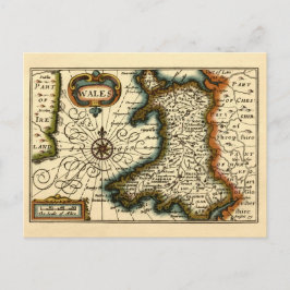 ウェールズ – イギリスの古古古古美術家の地図 ポストカード