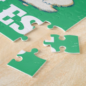 ウェールズ、イギリス諸島ヴィンテージ旅行のポスター ジグソーパズル (側面)