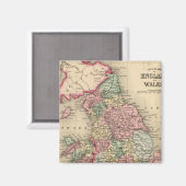 ウェールズ・イングランドの地図バイミッチェル マグネット (正面/裏面)