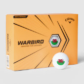 ウェールズ・ウェールズのレッドドラゴンケルト国旗 ゴルフボール (パッケージ)