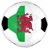 ウェールズ・ウェールズのレッドドラゴンケルト国旗 サッカーボール (回転)