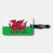 ウェールズ・ウェールズのレッドドラゴンケルト国旗 ラゲッジタグ (裏面横)