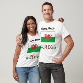 ウェールズ ウェールズ国旗 オーダーメイド Tシャツ (ユニセックス)