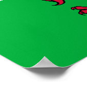 ウェールズ – ウェールズ国旗 ポスター (角)