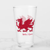 ウェールズ&ウェールズ・ドラゴン州旗シムリ愛国者/スポーツ タンブラーグラス (正面)