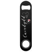 ウェールズ，カーディッドハートのカーディフ国旗 スピード栓抜き (裏面)