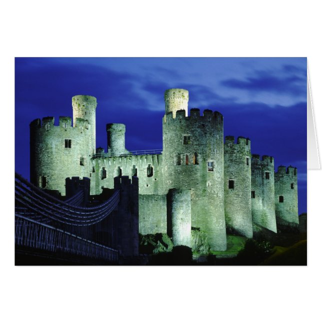 ウェールズ，グウィネッド，コンウィー城 (正面横)