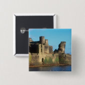 ウェールズ-ケアフィリー城 缶バッジ (正面&裏面)