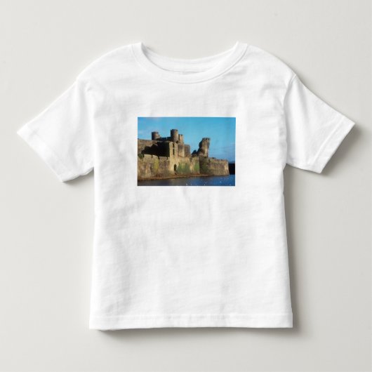 ウェールズ - ケアフィリ城、 トドラーTシャツ (正面)