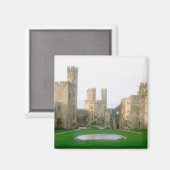 ウェールズ、ケルナルフォン城、エドワード2の一つ マグネット (正面/裏面)