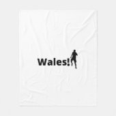 ウェールズ・サッカー フリースブランケット (正面)