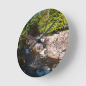 ウェールズ，スノードニア， Beths-y-Coedの滝 ラウンド壁時計 (傾斜)