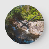 ウェールズ，スノードニア， Beths-y-Coedの滝 ラウンド壁時計 (正面)