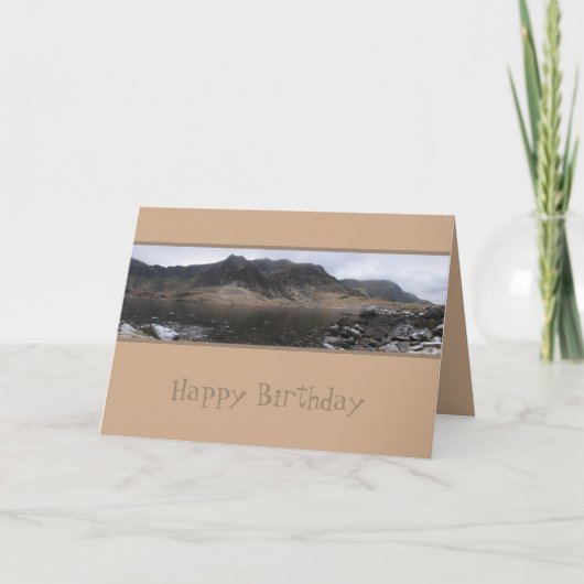 ウェールズ，スノードニア， Cwm Idwal Walk カード (正面)