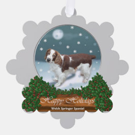 ウェールズ・スプリンガー・スパニエル クリスマスギフト オーナメントカード