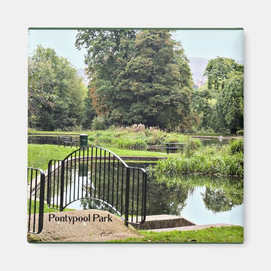 ウェールズ，トラフェンのポンティプールパーク マグネット (正面)