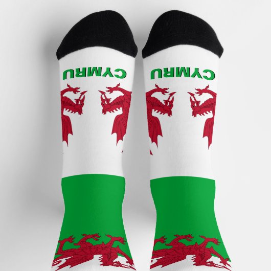 ウェールズ・ドラゴンパトリオティシズム国旗、ウェールズ・プレミアム ソックス (上部)