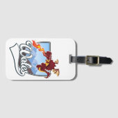 ウェールズ ドラゴン ロゴ ラゲッジタグ (正面横)