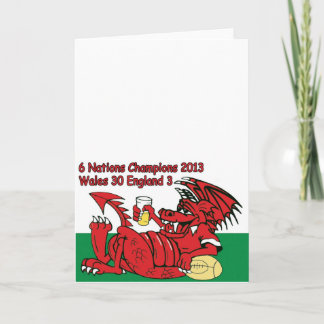 ウェールズ・ドラゴン， 6つのNations Champions, Wales v England カード