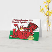 ウェールズ・ドラゴン， 6つのNations Champions, Wales v England カード (黄色い花)