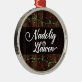 ウェールズ、ナドリグ・ローエンのウェールズ、ウェルシュ・メリー・クリスマス メタルオーナメント (右)