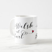 ウェールズ,ハートマグでウェルシュ コーヒーマグカップ (正面左)