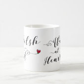 ウェールズ,ハートマグでウェルシュ コーヒーマグカップ (中央)