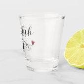 ウェールズ，ハート ショットグラス (右)