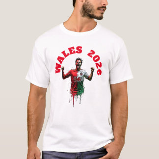 ウェールズ フラグ 2026 サッカー ゴール セレブレーション Tシャツ