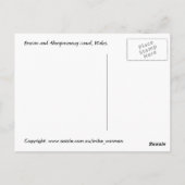 ウェールズ,ブレコンとアベルガベニー運河 ポストカード (裏面)