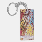 ウェールズ・ミレニアム・センターパーソナライズされたカーディフ名 キーホルダー (正面左)