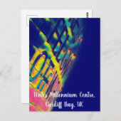 ウェールズ・ミレニアム・センター芸術的はがき ポストカード (正面/裏面)