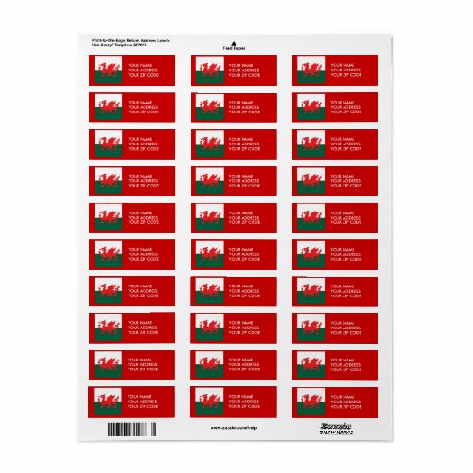 ウェールズ ラベル (フルシート)